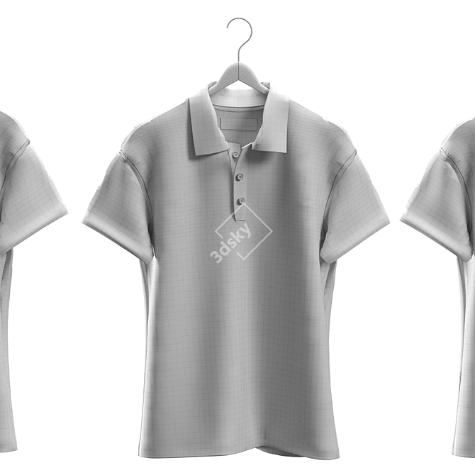 Classic Polo Shirts 3D model image 5