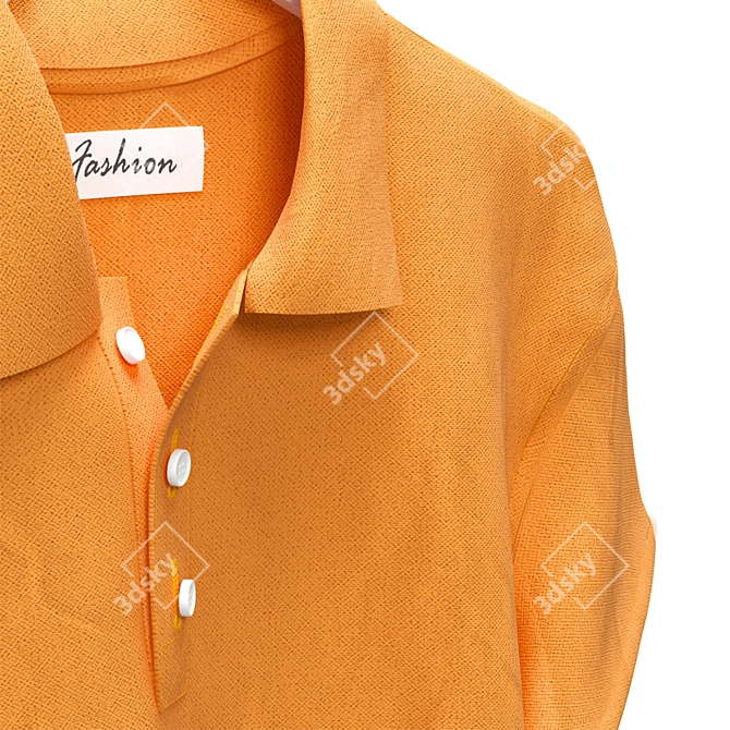 Classic Polo Shirts 3D model image 7