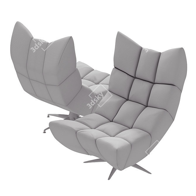 Cloud 7: Stylish Fluffy Armchair 3D model image 5