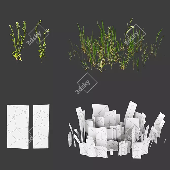 Premium Grass - Superior Quality 3D model image 2