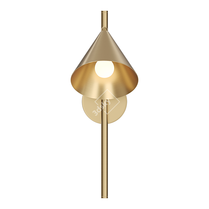 Sleek Conical Wall Sconce 3D model image 3