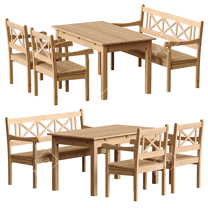 Skagerak Skagen Table Set 3D model image 1