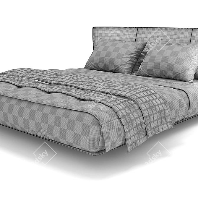 Elegant Alys Bed - B&B Italia 3D model image 3