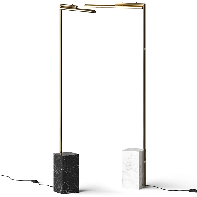 Elegant Lawden Floor Lamp - Stylish, Versatile, Timeless 3D model image 1