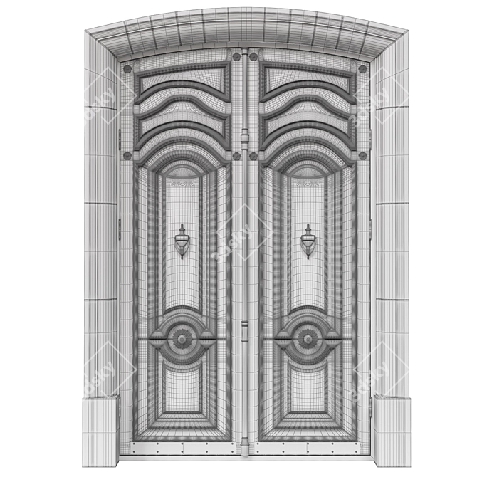 Classic 3D Door | 2000mm x 3200mm 3D model image 6