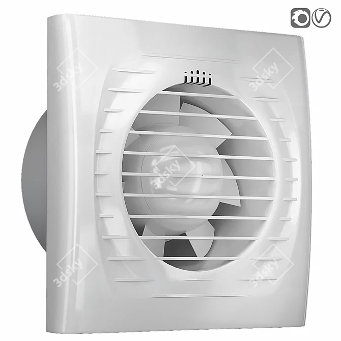 Optima 4C Exhaust Fan 3D model image 1