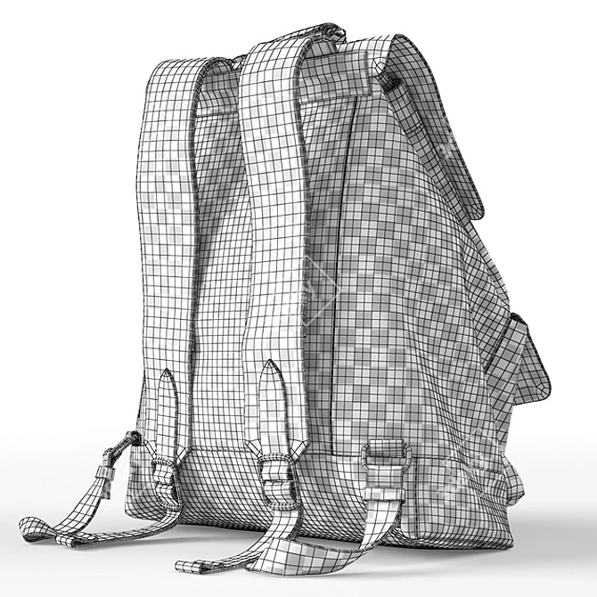 Versatile Travel Backpack 3D model image 5