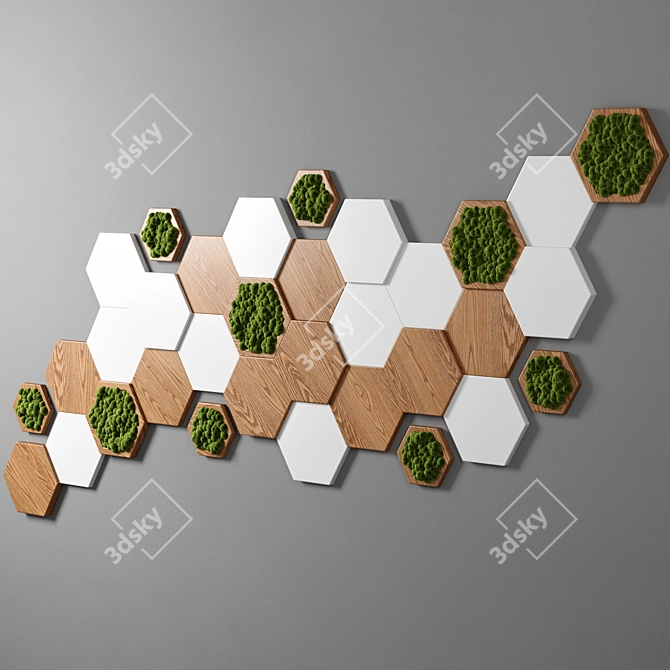 Elegant Floral Wall Art 3D model image 3