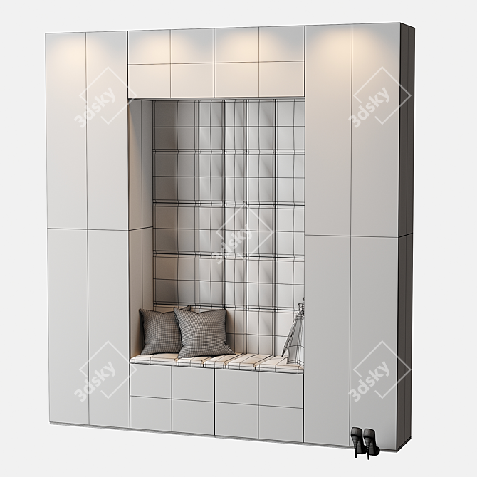 Hallway 18: Modern Entrance Solution 3D model image 4