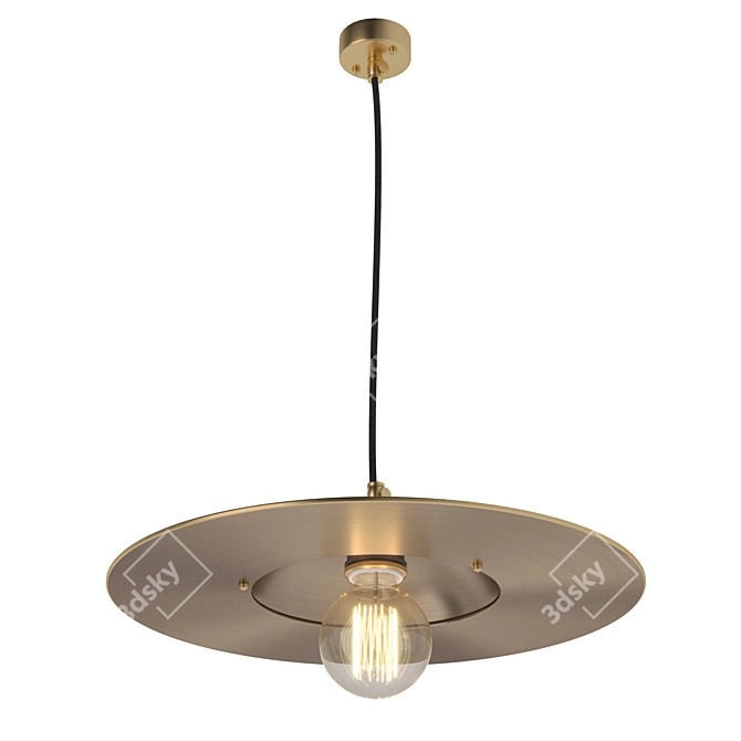 Raiden Brass Chandelier 3D model image 1