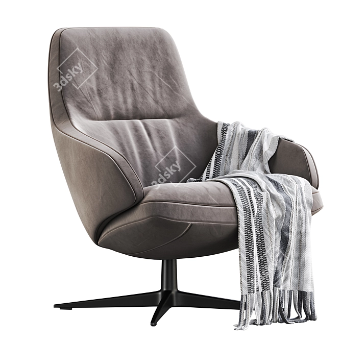 2017 Aston Club Arper Armchair: Modern Elegance for Your Space 3D model image 1