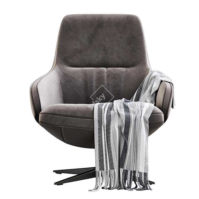 2017 Aston Club Arper Armchair: Modern Elegance for Your Space 3D model image 3