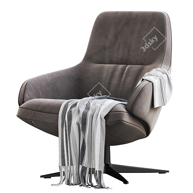 2017 Aston Club Arper Armchair: Modern Elegance for Your Space 3D model image 4