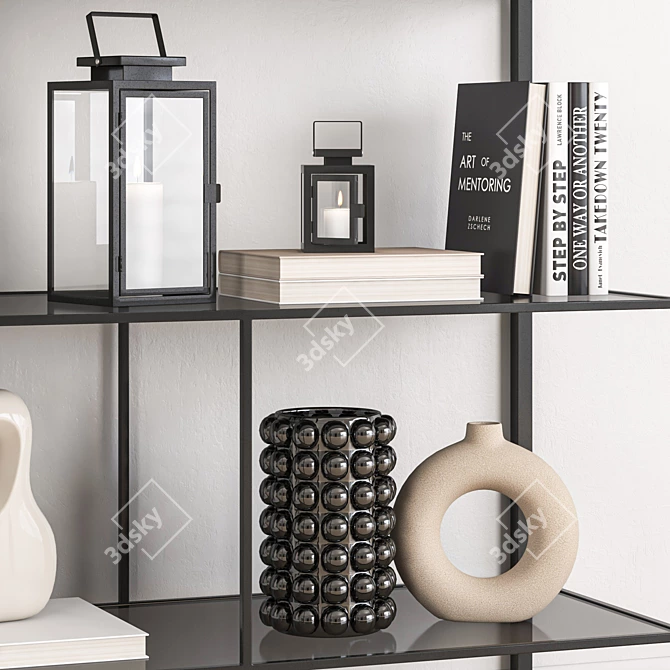 Modern HM Decorative Set 3D model image 3