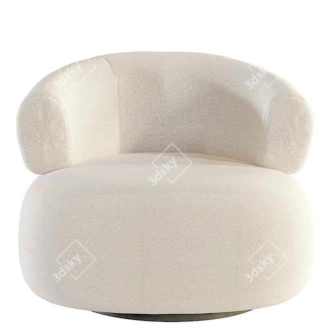 Cozy Plush Armchair | Aliexpress 3D model image 2