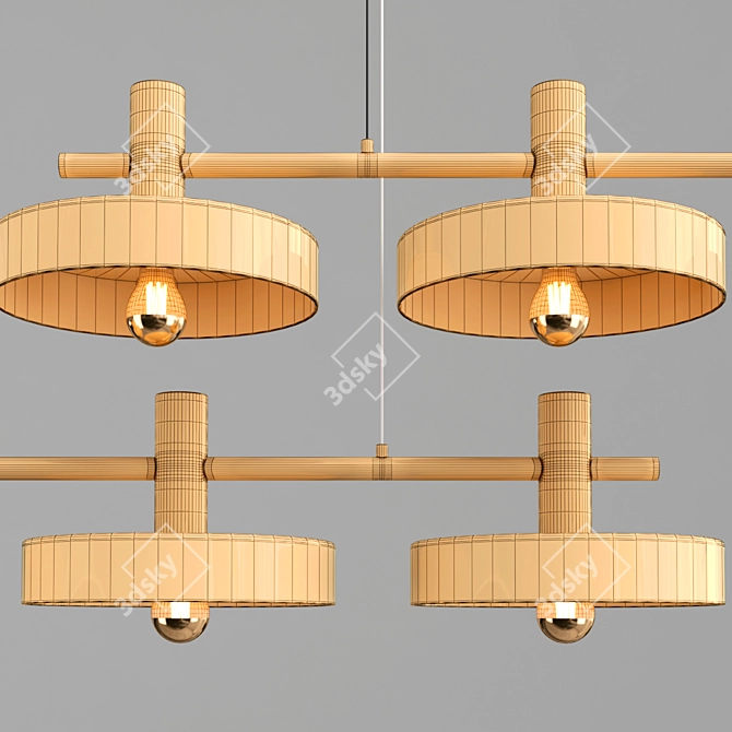 Elegant Pendant Light - Aloa-L 3D model image 3