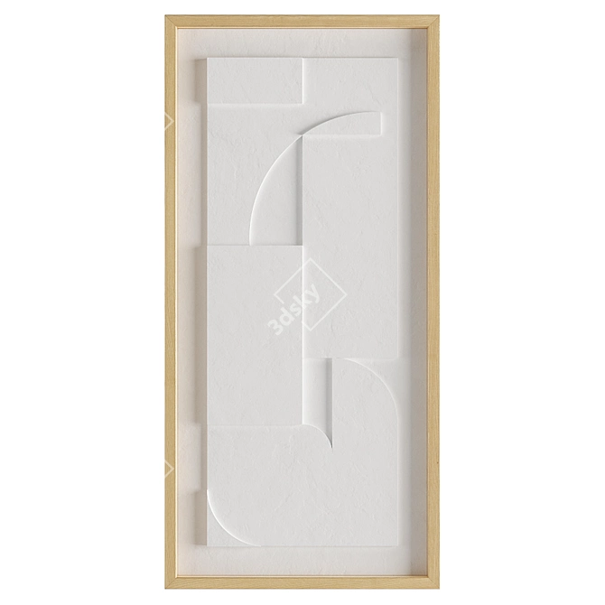 Minimalist Relief Panels: Vormnotie Design 3D model image 3