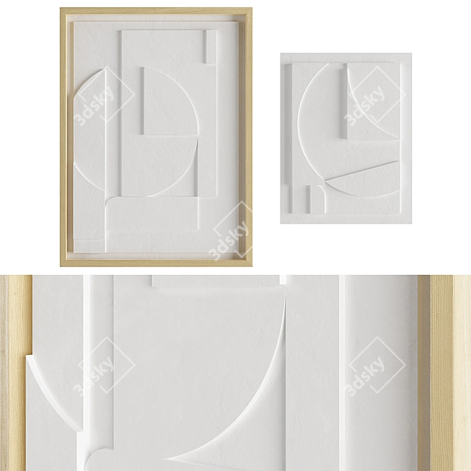 Minimalist Relief Panels by Vormnotie 3D model image 1