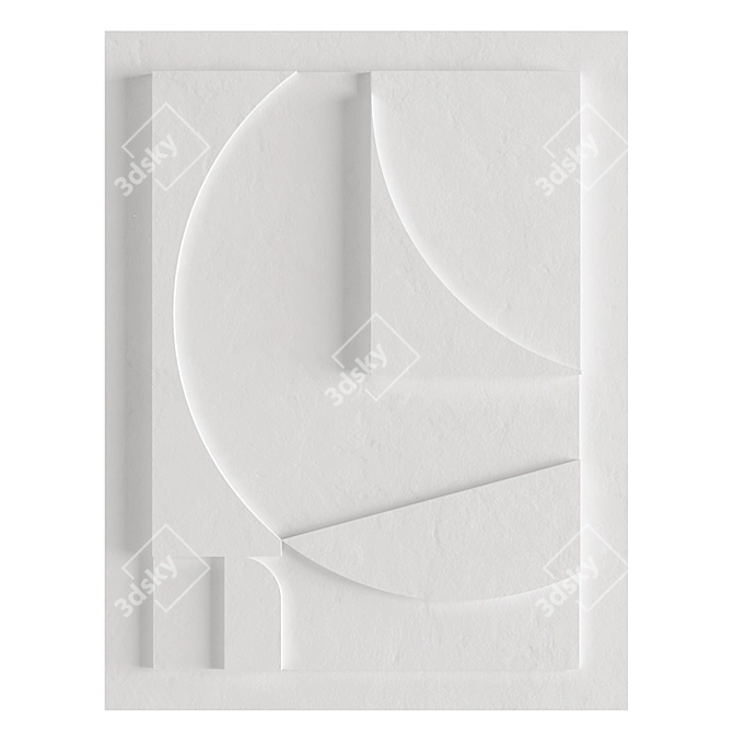 Minimalist Relief Panels by Vormnotie 3D model image 3