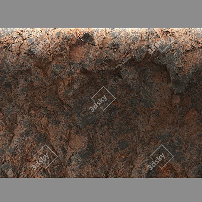 Rock Cliff Material Pack 3D model image 5