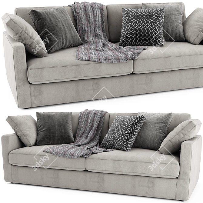 Winston Sofa: Sleek Comfort for Your Home 3D model image 2