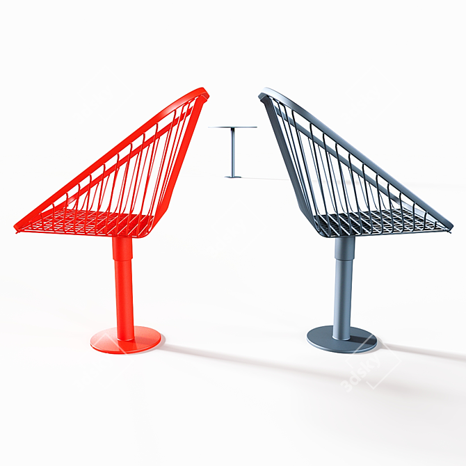 Korg Street Set: Table & Arm Chair 3D model image 10
