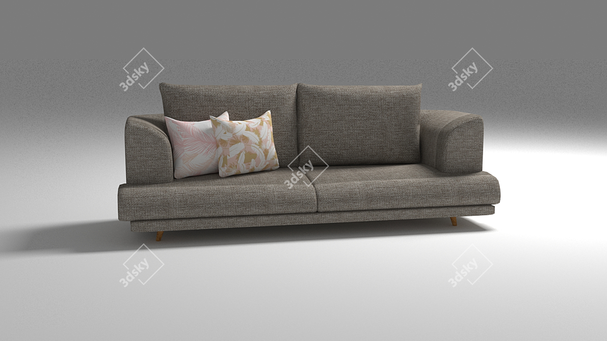 Modular Designer Sofa 3D model image 1