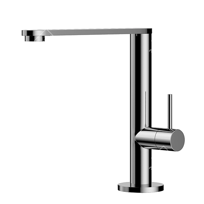 Quadro Brass 327-10: Swivel Spout Kitchen Sink Mixer 3D model image 1