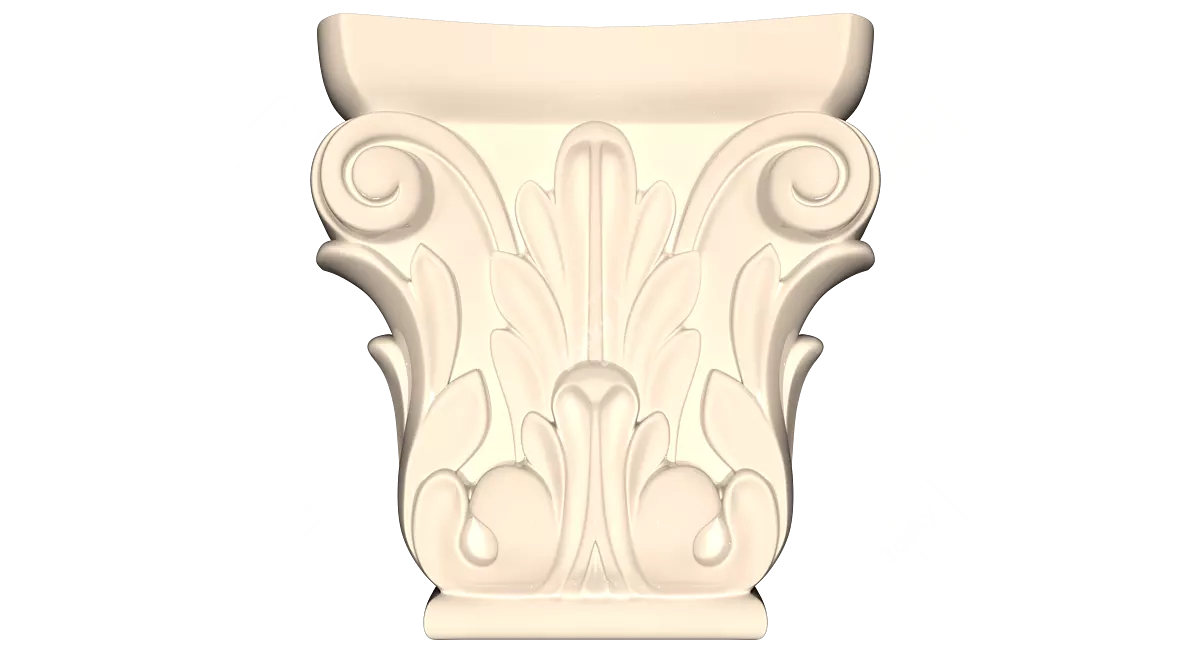 Handcrafted Kitchen Carved Bracket 3D model image 2