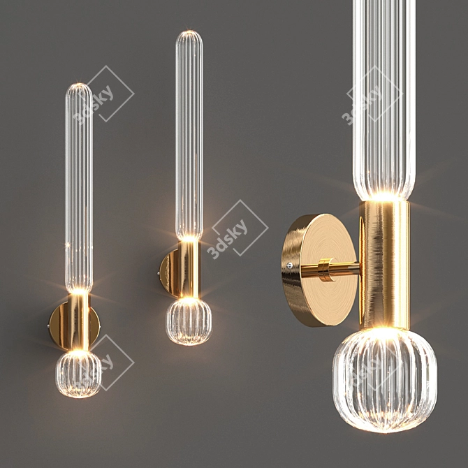 Elegant Frigg Wall Lamp 3D model image 1