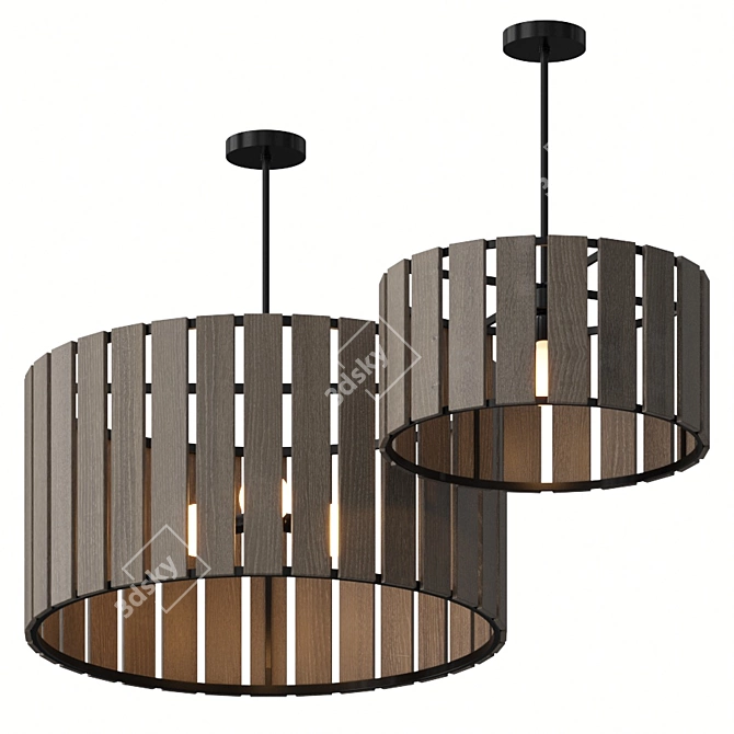 Contemporary Arteriors Desmond Pendant 3D model image 1