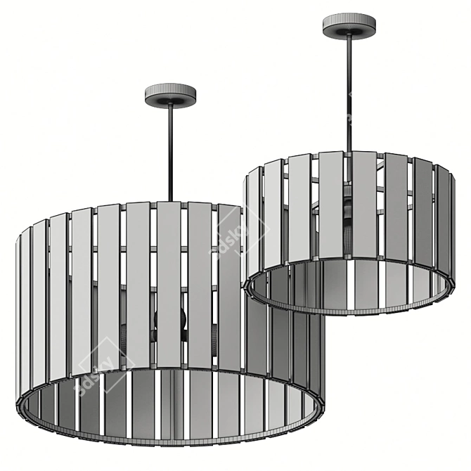 Contemporary Arteriors Desmond Pendant 3D model image 2