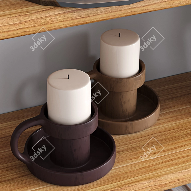 Elegant Decor Set 3D model image 4