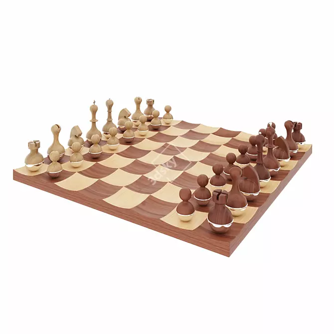 Wobble Chess: Fun and Swinging Game! 3D model image 1