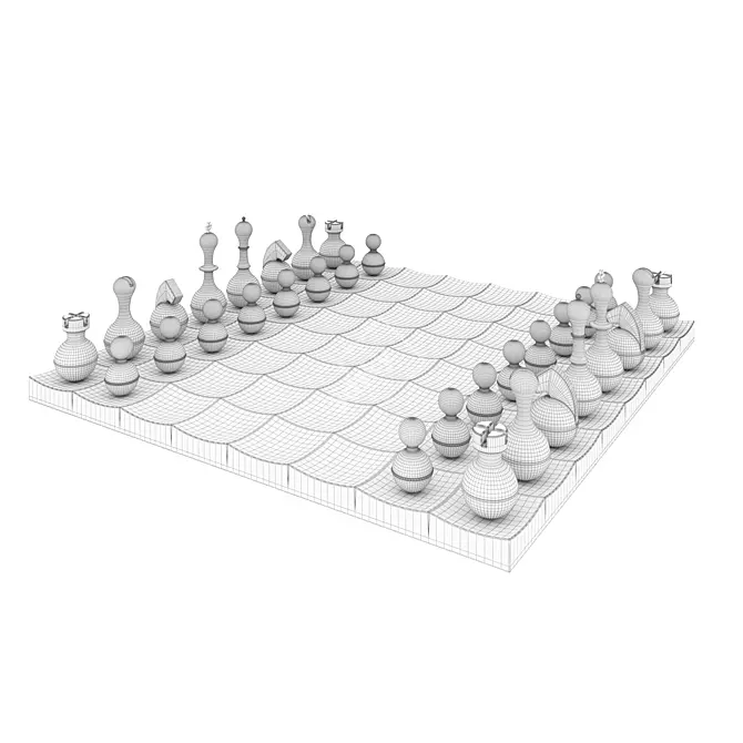 Wobble Chess: Fun and Swinging Game! 3D model image 2