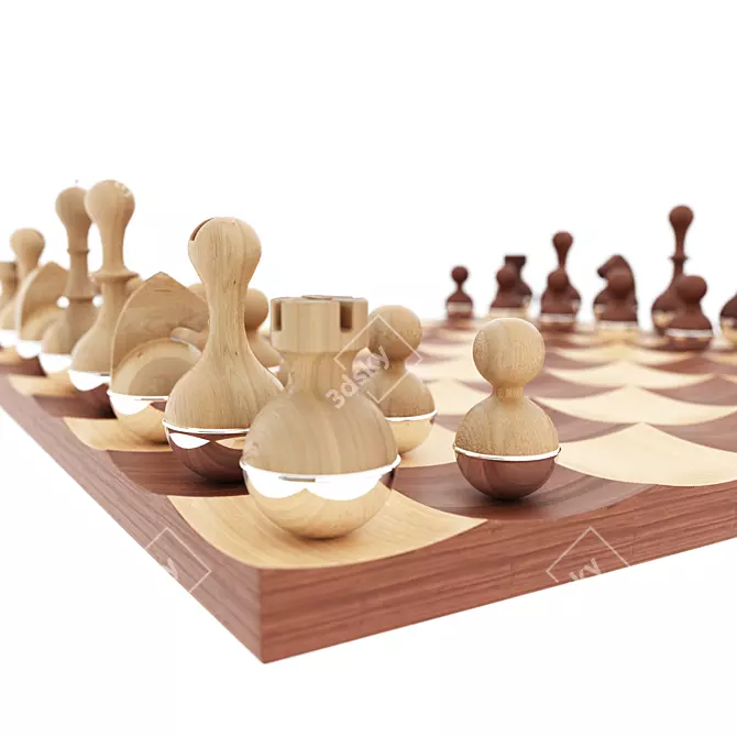 Wobble Chess: Fun and Swinging Game! 3D model image 3