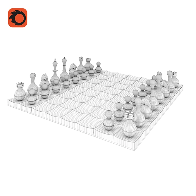 Wobble Chess: Fun and Swinging Game! 3D model image 7