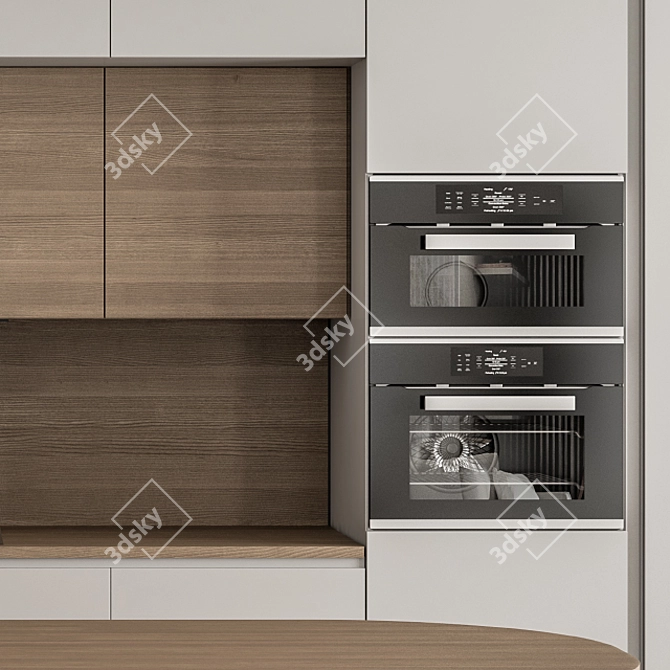 Modern Wood MDF 69 - Kitchen Masterpiece 3D model image 3