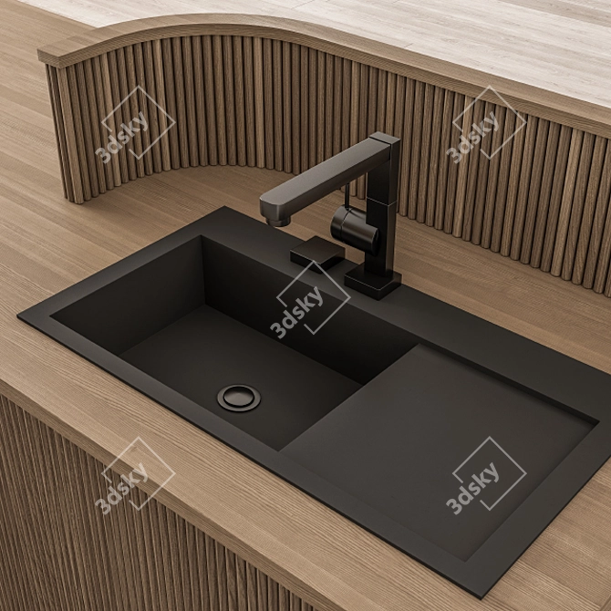 Modern Wood MDF 69 - Kitchen Masterpiece 3D model image 4