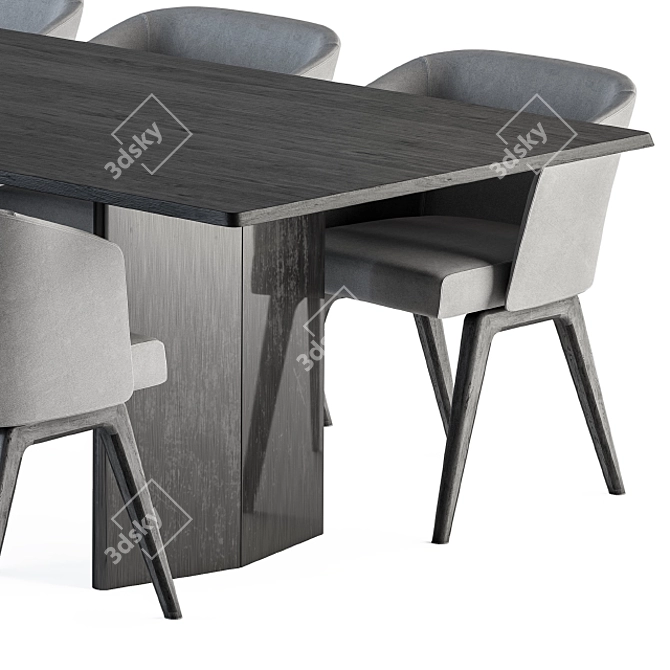 Elegance Defined: Minotti Dinning Table 3D model image 4