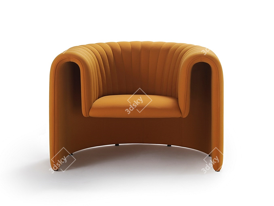 Remnant: Industrial Elegance Armchair 3D model image 1