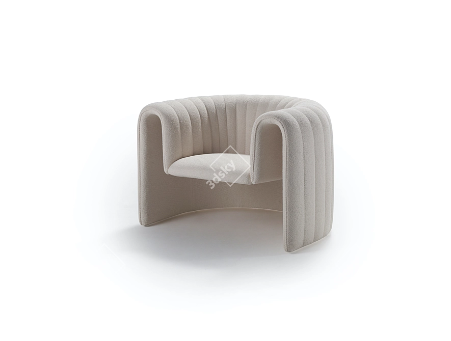 Remnant: Industrial Elegance Armchair 3D model image 6