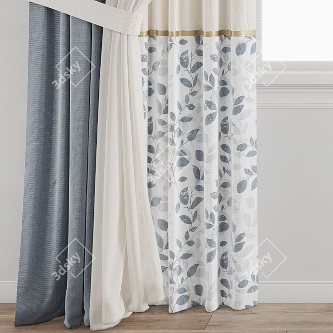 Polygonal Model Curtain: High Quality 3D Archive 3D model image 3
