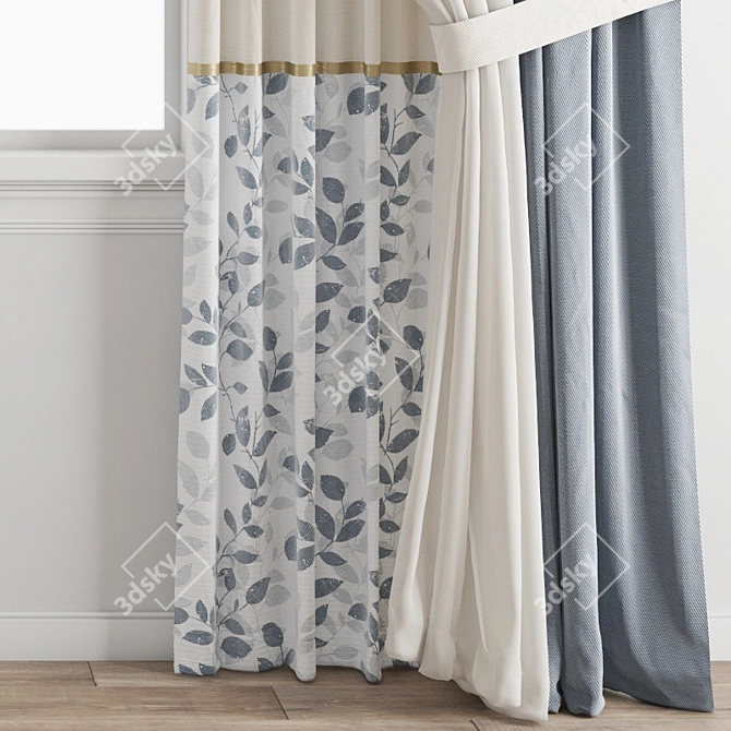 Polygonal Model Curtain: High Quality 3D Archive 3D model image 4