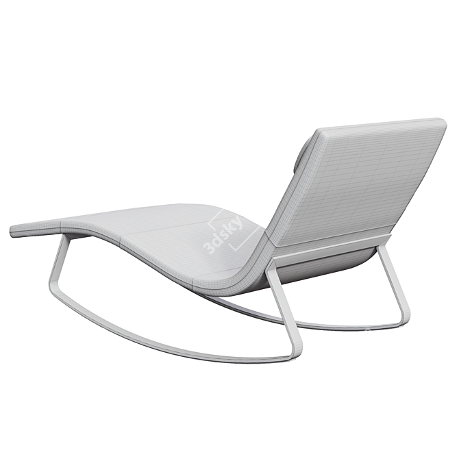 Bebitalia Landscape Chaise: Modern Elegance in Motion 3D model image 3