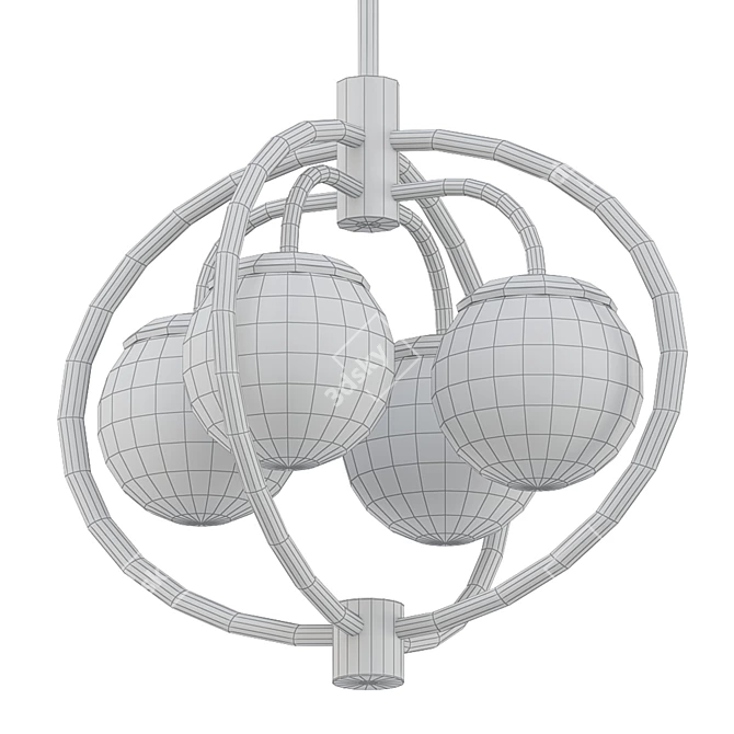 Elegant Craftmade Chandelier 3D model image 2