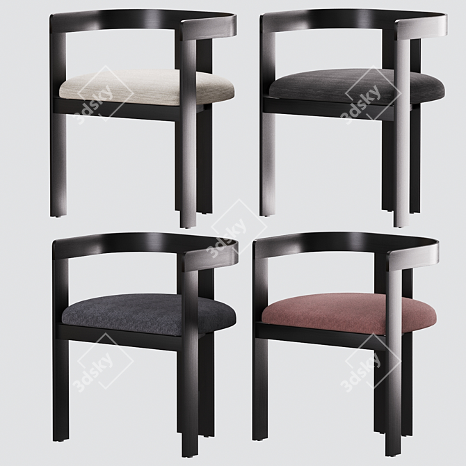 PIGRECO By Tacchini Chairs: Elegant and Compact Seating 3D model image 4