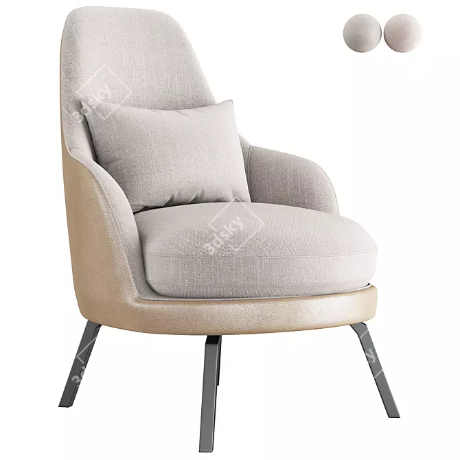 AirComfort Armchair 3D model image 1