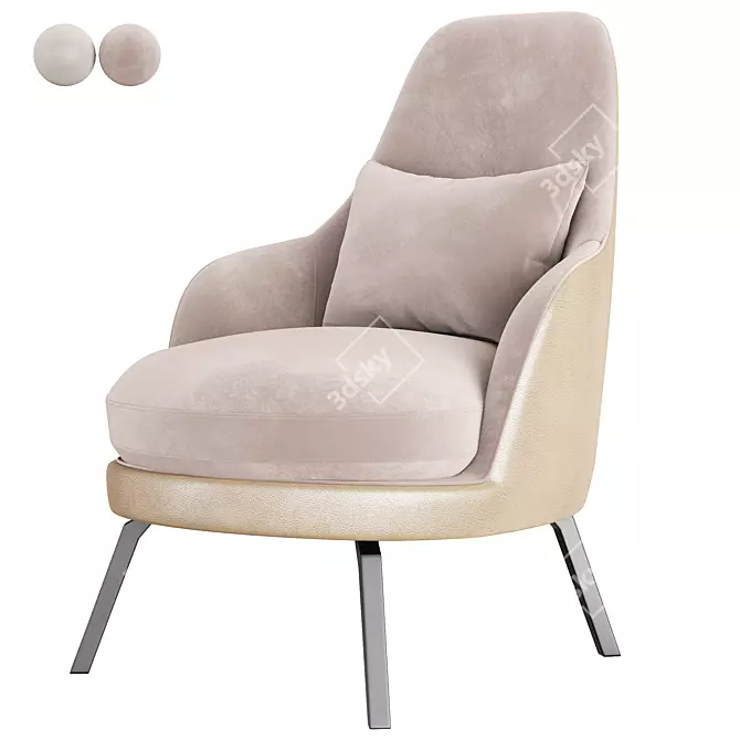 AirComfort Armchair 3D model image 2