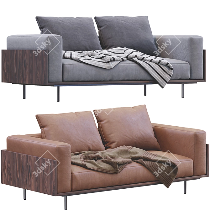 Luxury Minotti Brasilia Sofa 3D model image 1